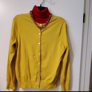 🐧🐧Land's End Gold Gorgeous Cardigan